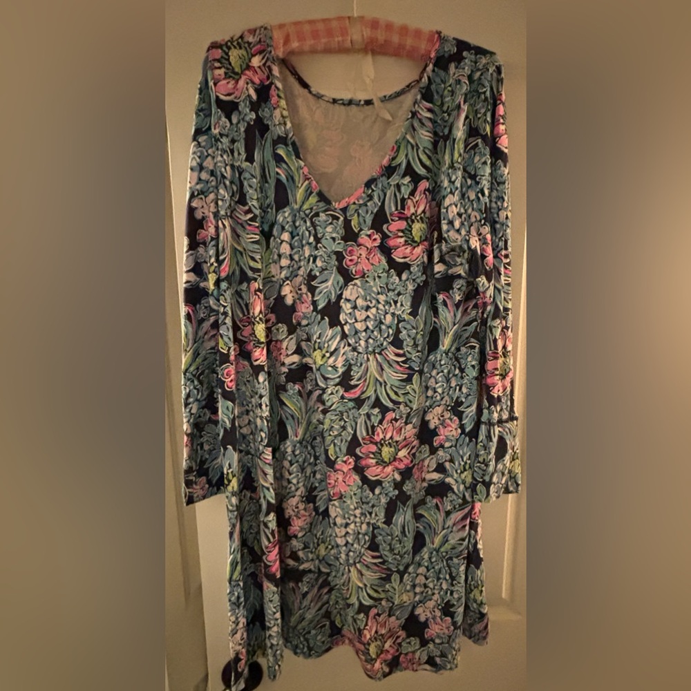 Lilly Pulitzer Floral Long Sleeve Dress